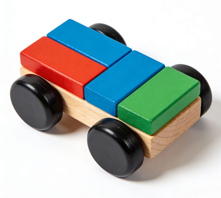 Wooden toy car